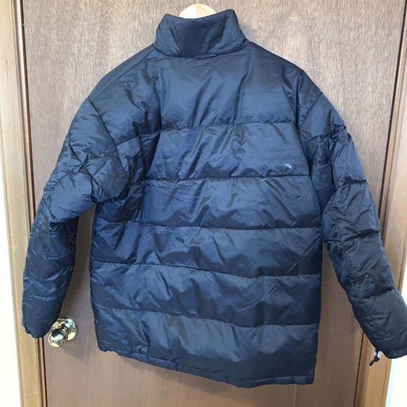 Athletic Works Black Nylon Lined Feather Down Puffer Coat Mens Small (34-36) - Picture 5 of 14